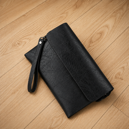 Classic Leather Clutch Wallet