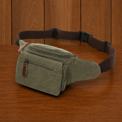 Canvas Waist Sling Bag