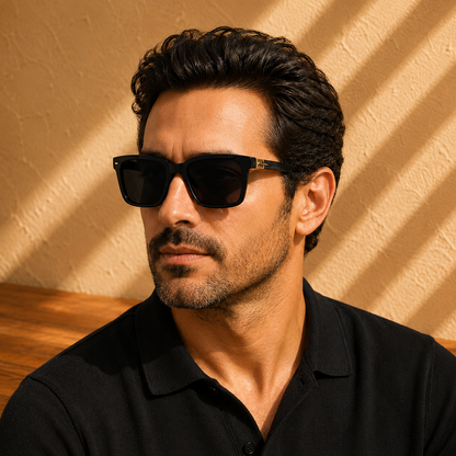 Refined Square Frame Sunglasses