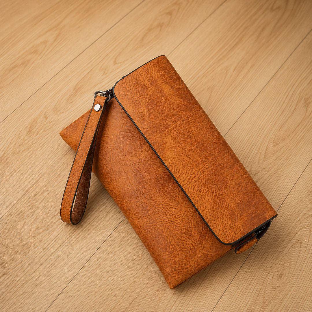 Classic Leather Clutch Wallet
