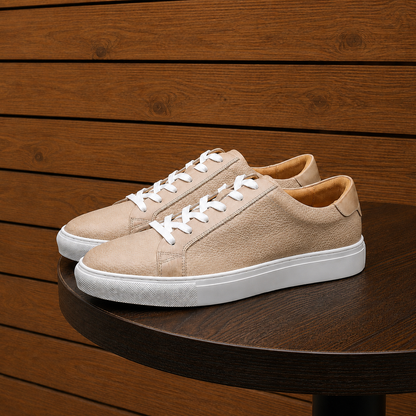 Premium Leather Lace Sneakers