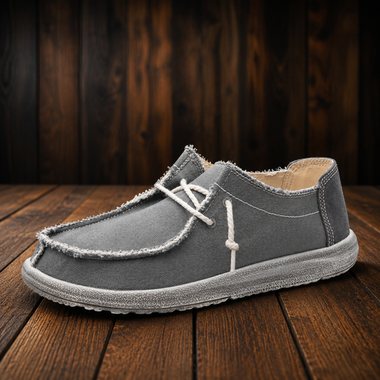 Casual Canvas Moc-Toe Shoes