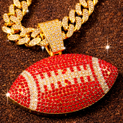 Football Pendant Necklace