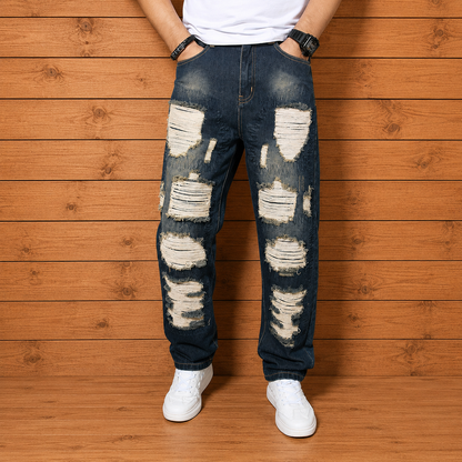 Ripped Denim Pants