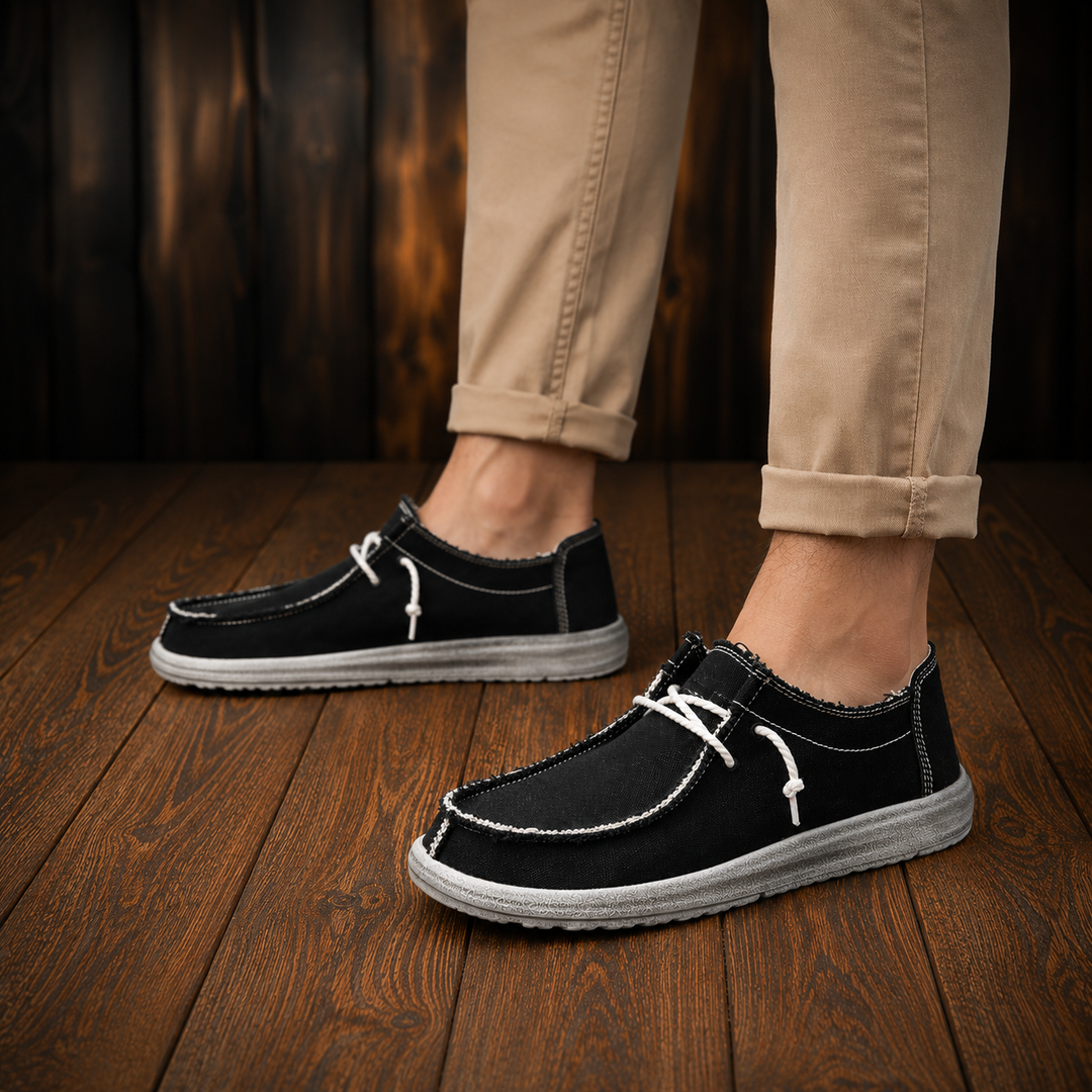 Casual Canvas Moc-Toe Shoes