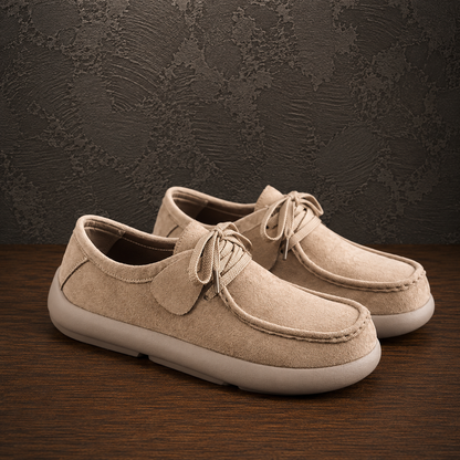 Soft Suede Lace-Up Shoes