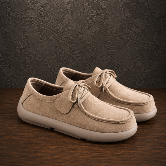 Soft Suede Lace-Up Shoes