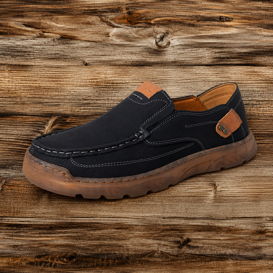 Casual Stitched Slip-On Loafers