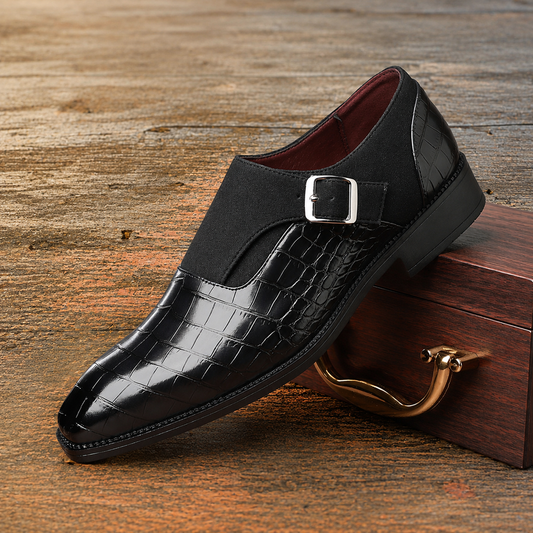 Modern Crocodile-Embossed Shoes