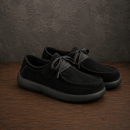 Soft Suede Lace-Up Shoes