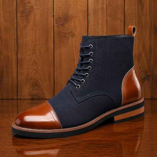 Leather Cap-Toe Boots