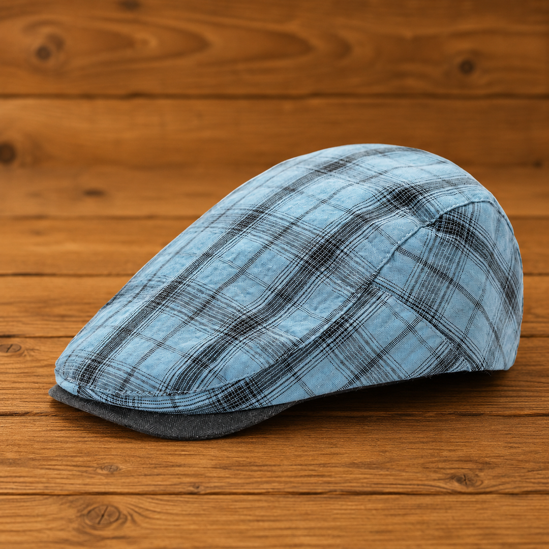 Casual Plaid Flat Cap