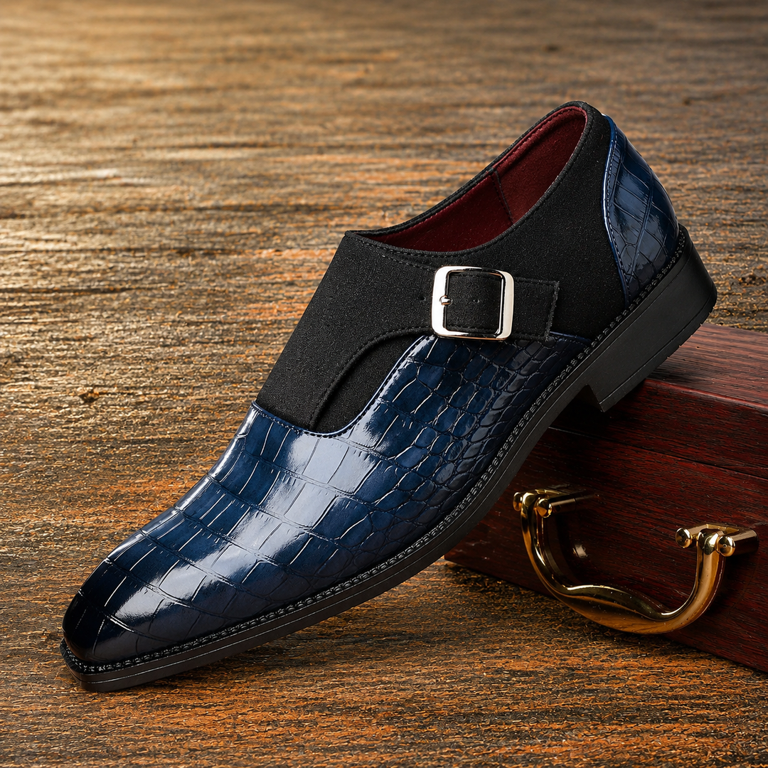 Modern Crocodile-Embossed Shoes