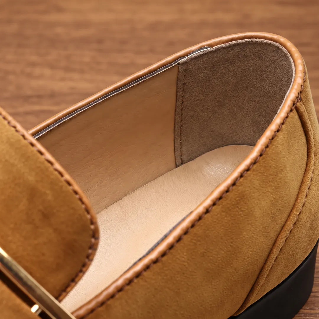 Buckle Strap Loafers
