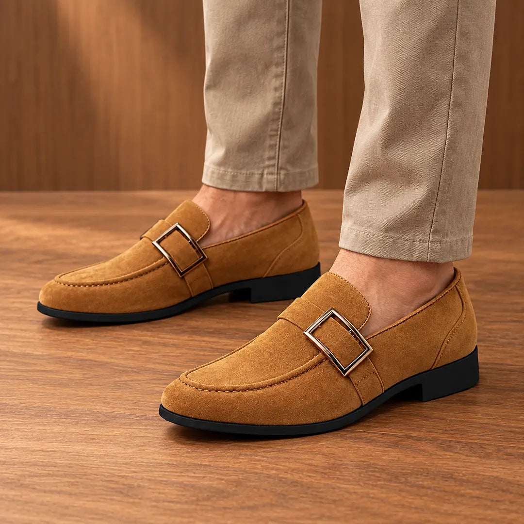Buckle Strap Loafers