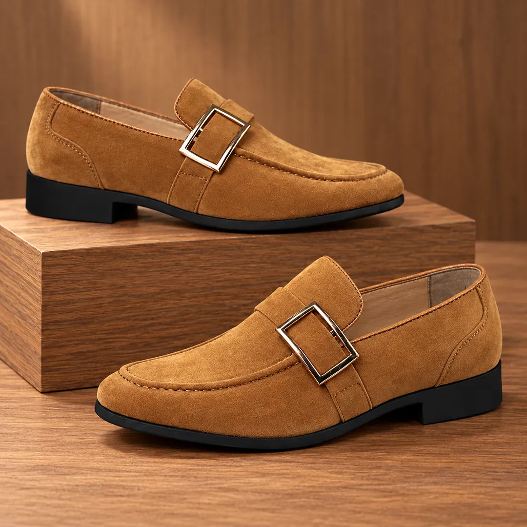 Buckle Strap Loafers