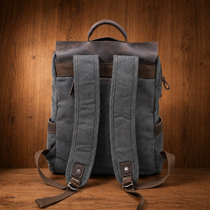 Buckled Canvas Backpack