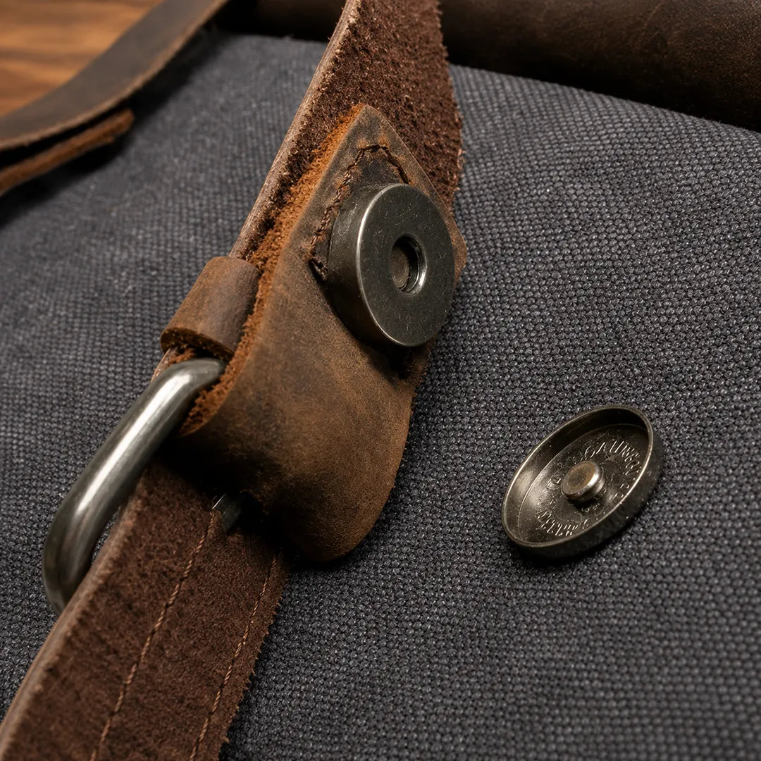 Buckled Canvas Backpack