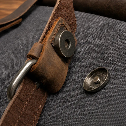 Buckled Canvas Backpack