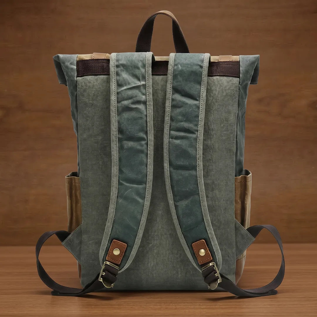 Buckled Roll-Top Backpack