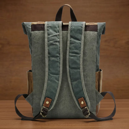 Buckled Roll-Top Backpack