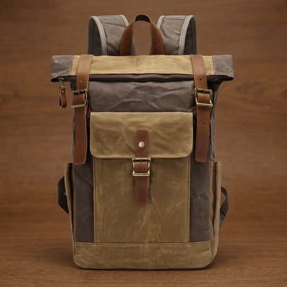 Buckled Roll-Top Backpack
