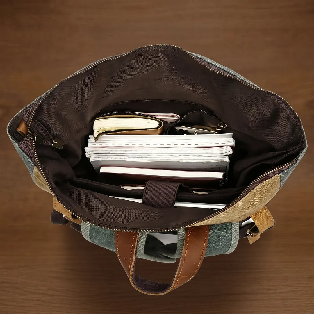 Buckled Roll-Top Backpack
