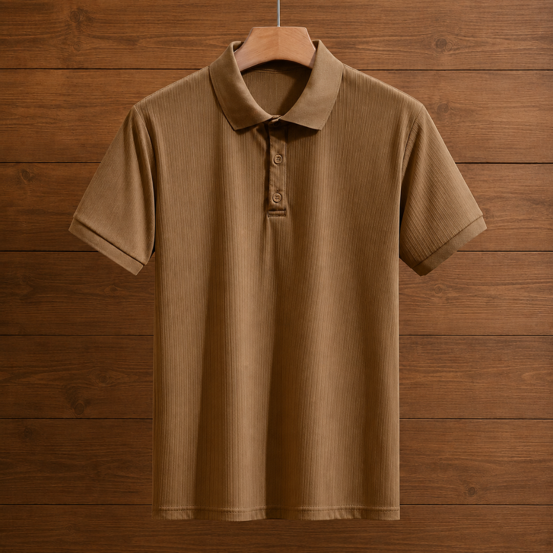 Casual Button Polo Shirt