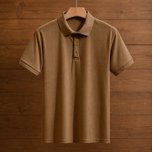 Casual Button Polo Shirt