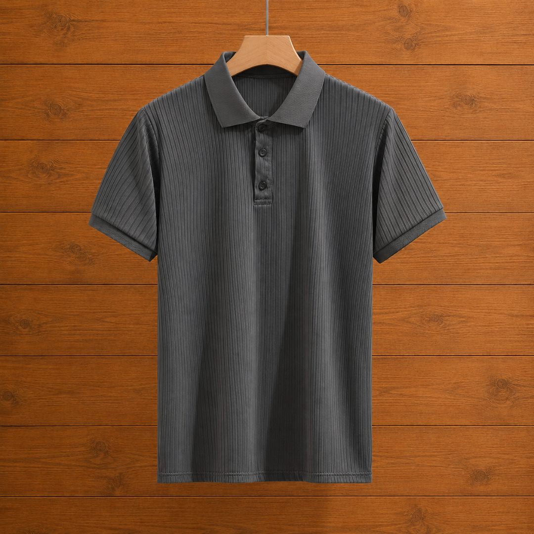 Casual Button Polo Shirt