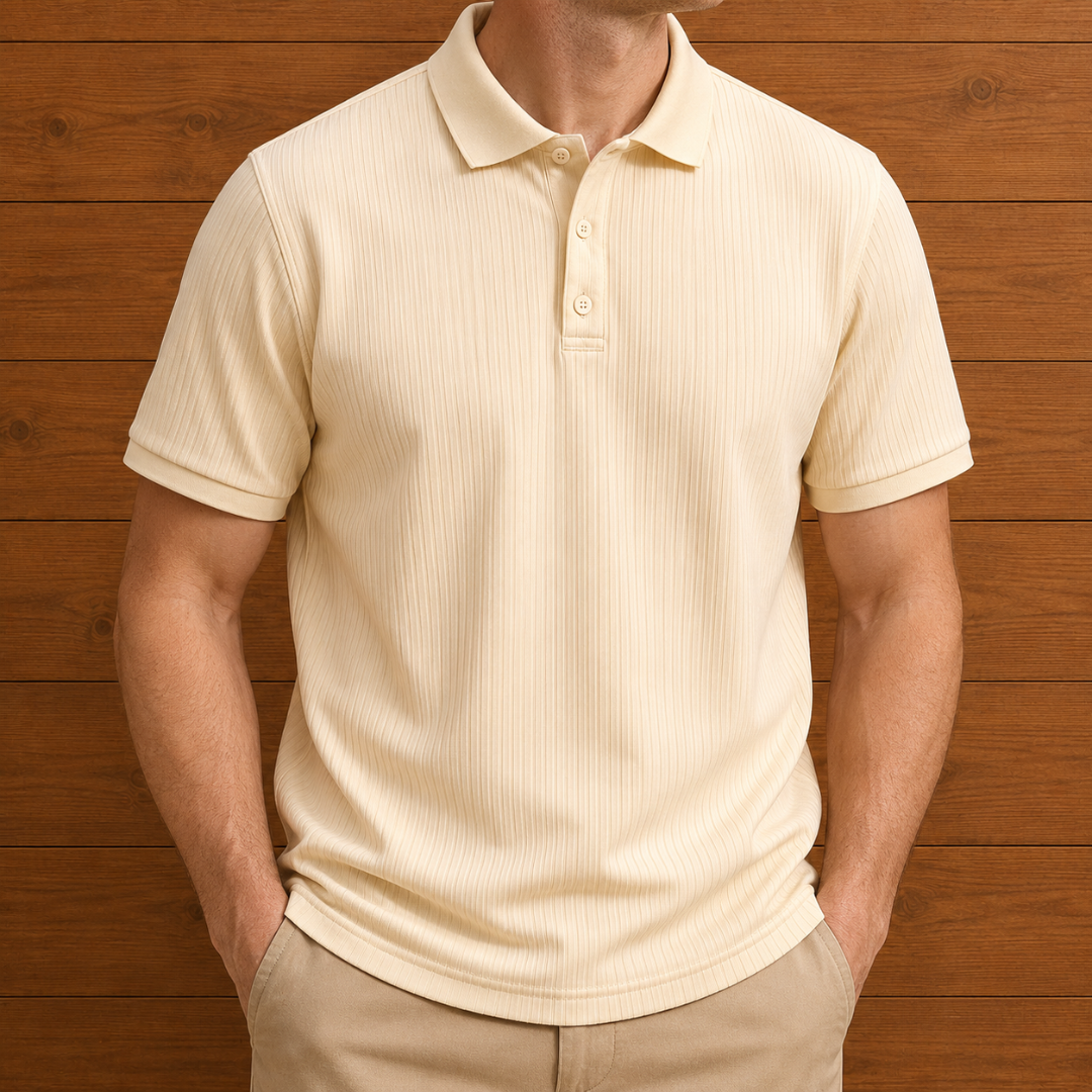Casual Button Polo Shirt
