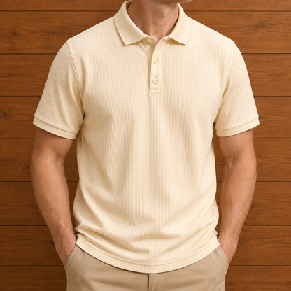Casual Button Polo Shirt