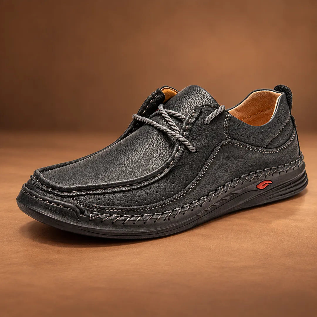 Casual Stitched Moc-Toe Shoes