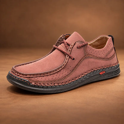 Casual Stitched Moc-Toe Shoes