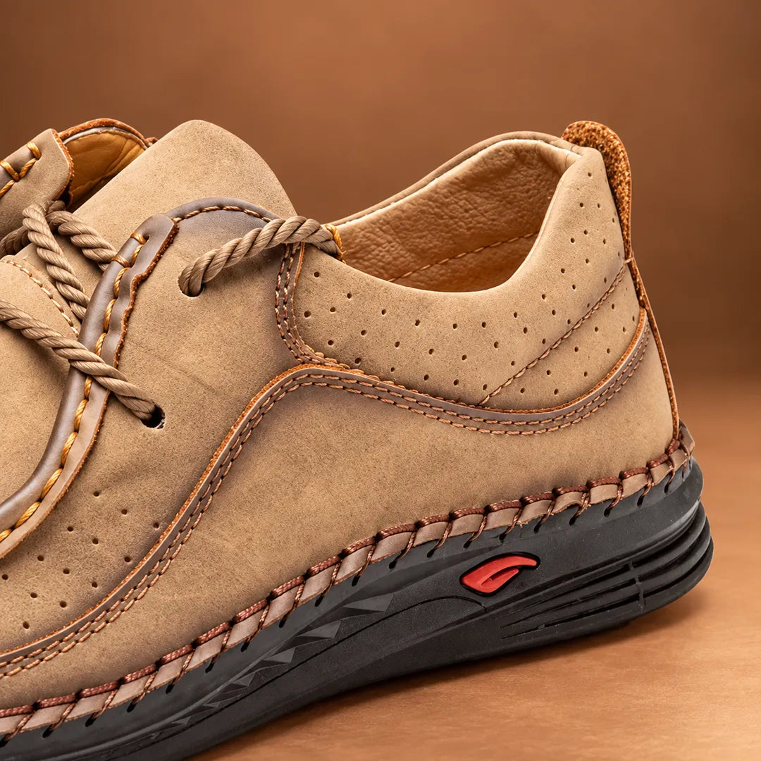 Casual Stitched Moc-Toe Shoes
