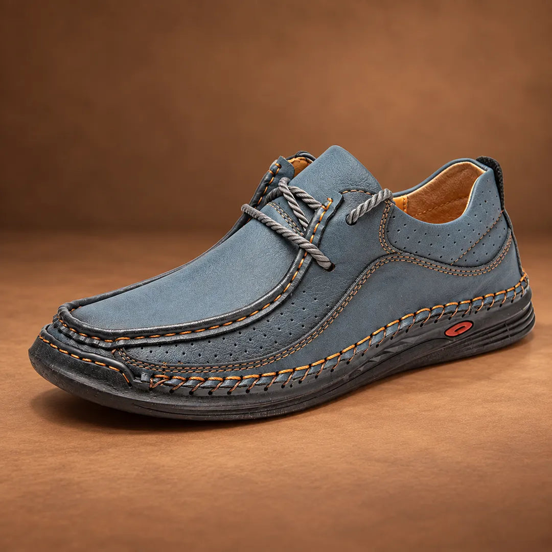 Casual Stitched Moc-Toe Shoes