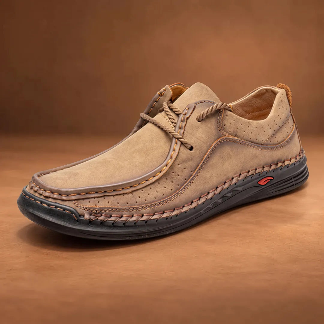 Casual Stitched Moc-Toe Shoes