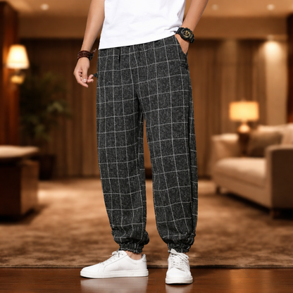 Casual Grid Joggers