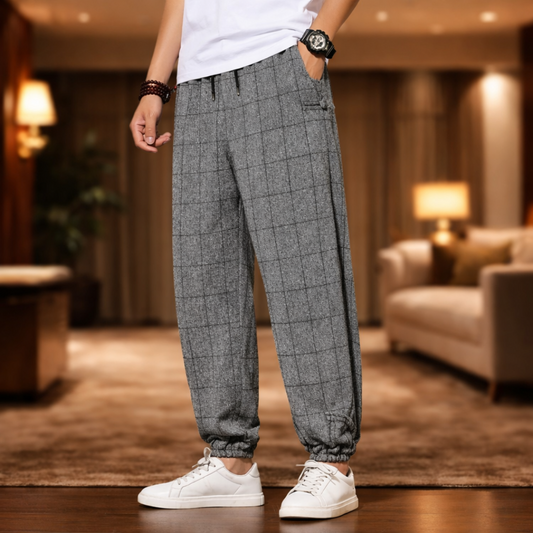 Casual Grid Joggers