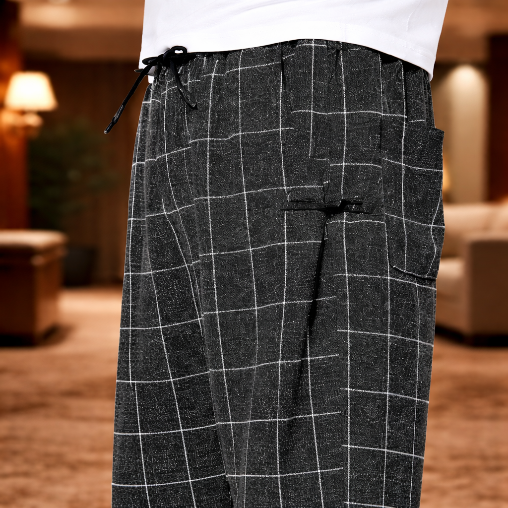 Casual Grid Joggers