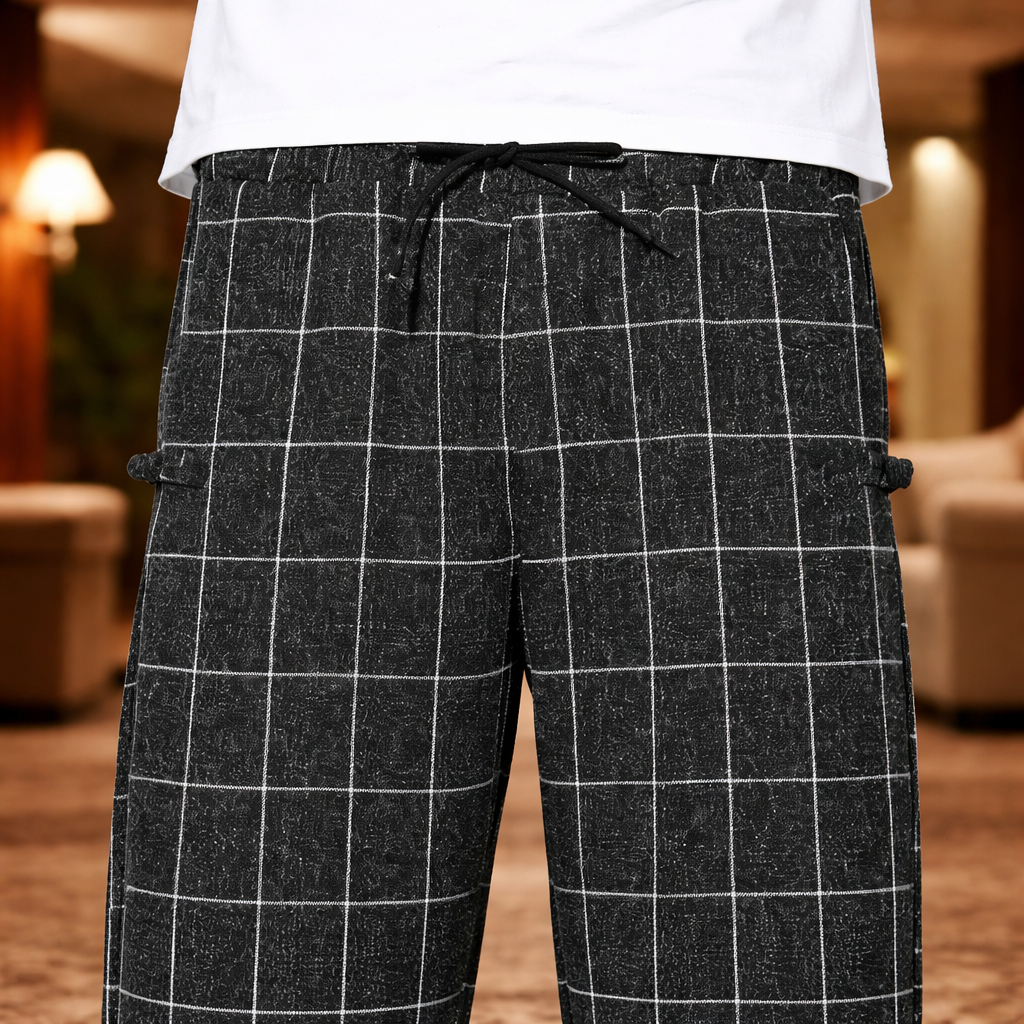 Casual Grid Joggers