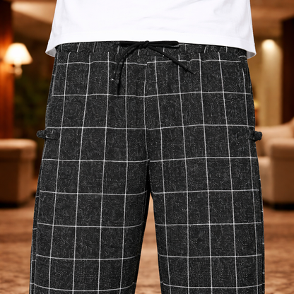 Casual Grid Joggers