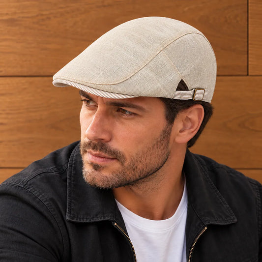 Classic Textured Flat Cap