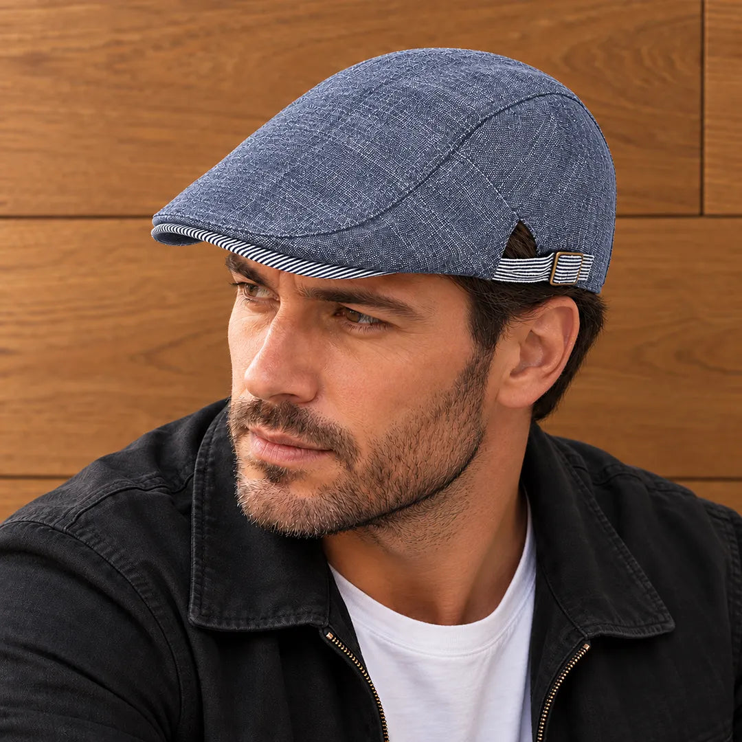 Classic Textured Flat Cap