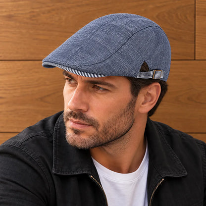 Classic Textured Flat Cap