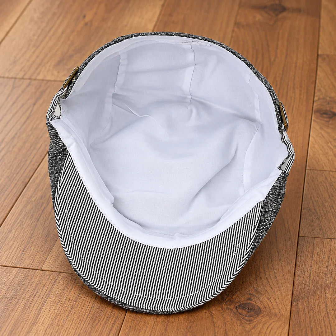Classic Textured Flat Cap