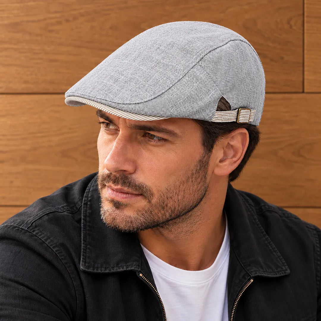 Classic Textured Flat Cap