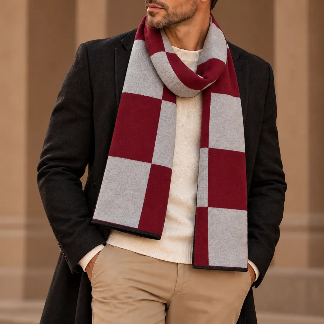 Classic Check Knit Scarf