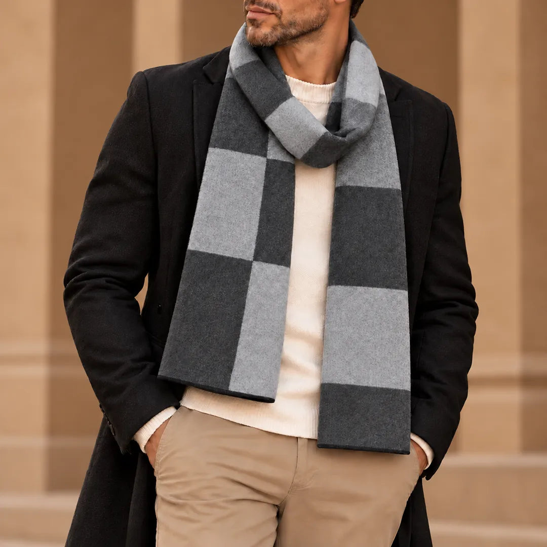 Classic Check Knit Scarf