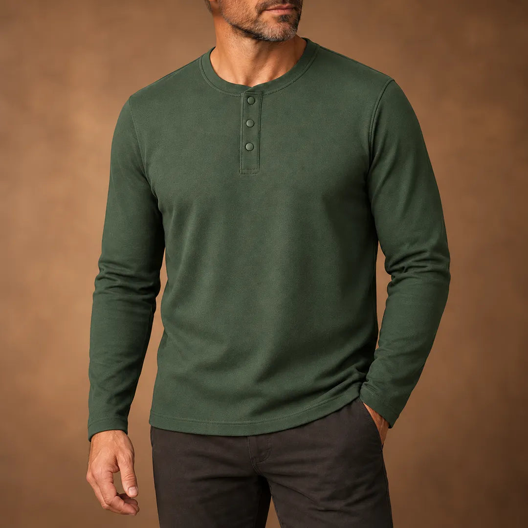 Classic Henley Sweatshirt